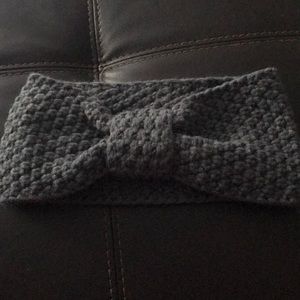 Sweater grey ear warmers